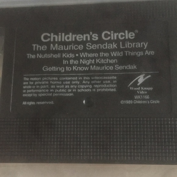🔥2/$20🔥VTG 1993 VHS Tape The Maurice Sendak Library Children’s -Chris Callis - Picture 6 of 6